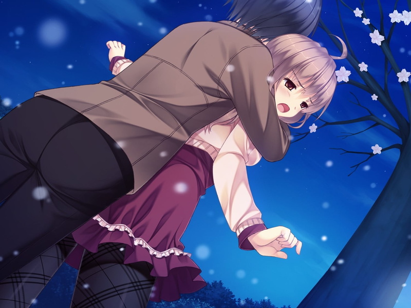 women, Night,  resistance, silver colored, Game cg, adult, Sakura no reply, low angle view, Hug, Boy, young women, dancing, Sahina mai, young adult, 720P