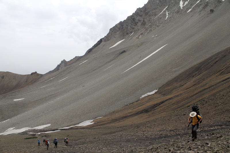 mountain, environment, arid climate, non-urban scene, men, climate, tranquil scene, travel, expedition, 4K, mountain range, scenics - nature, kyrgyzstan