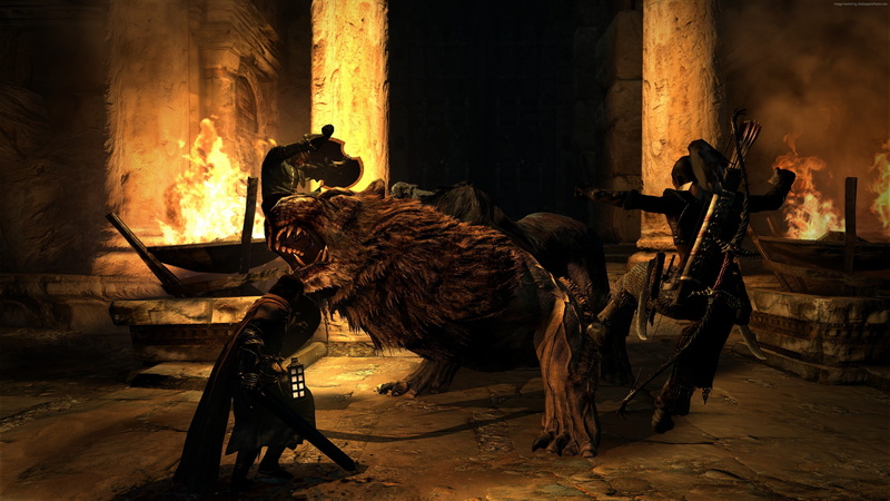 nature, Best Games, domestic animals, building exterior, PC, 4K, burning, real people, lion, ruined, mammal, flame, occupation, outdoors, Dragons Dogma: Dark Arisen