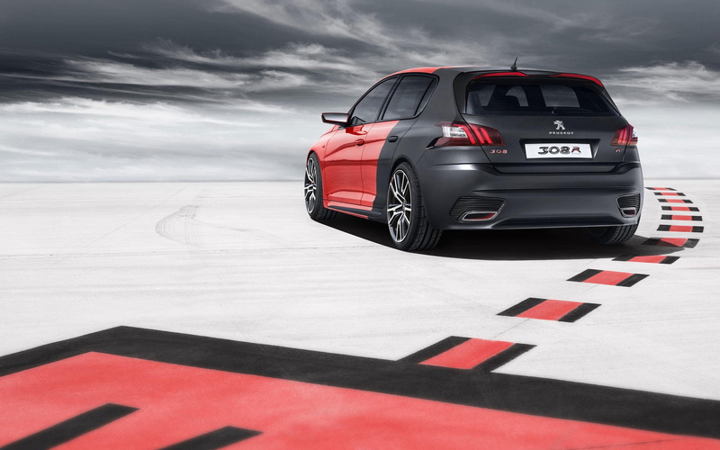 peugeot, 2K, hatcback, black, cars, red, r, 2013, concept, door