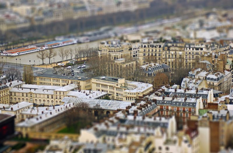 Paris, 4K, roof, street, Quartier Gaillon, the Seine river, bokeh, cars, France