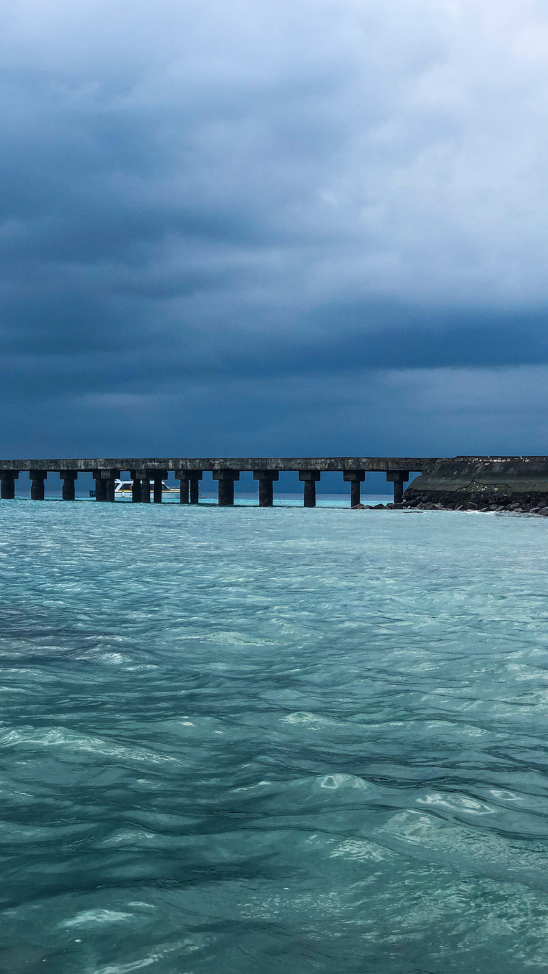 indonesia, connection, nusapenida, water, 4K, day, tranquil scene, tranquility, bridge, outdoors, scenics - nature, pier, teal, nature, architecture, long