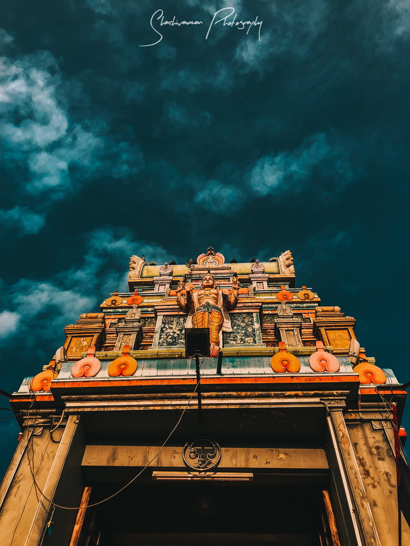 belief, indian, labis, no people, holi, nature, travel destinations, religion, sky, art and craft, temple, building exterior, malaysia, cloud - sky, 4K