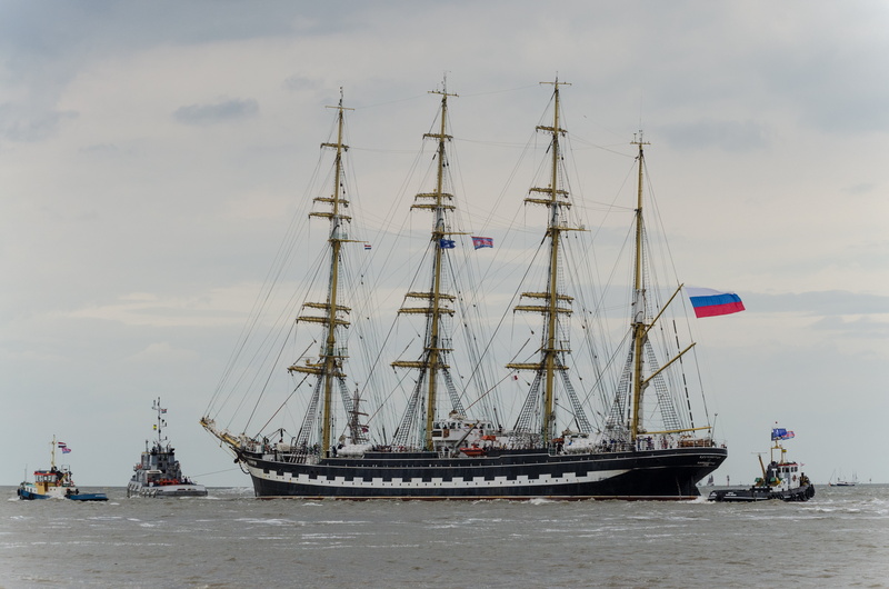 transportation, russian training ship, harlingen, black, cruising, sky, ship, wadden sea, 4K, russia, water, travel, moored, yacht, kruzenstern, day, sea