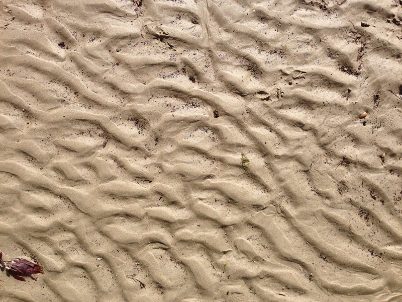 close-up, high angle view, beauty in nature, day, outdoors, seashore, sunlight, natural pattern, sea, wave pattern, brown, shore, tide, wave, beige, texture