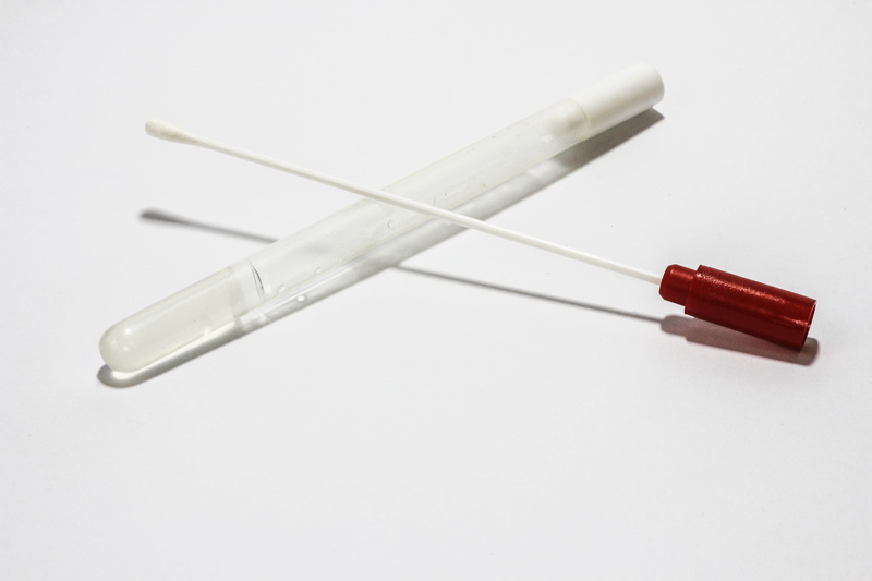 medical supplies, research, medical, still life, blood, two objects, science, the test, bud, swab, tube, small group of objects, single object, close-up