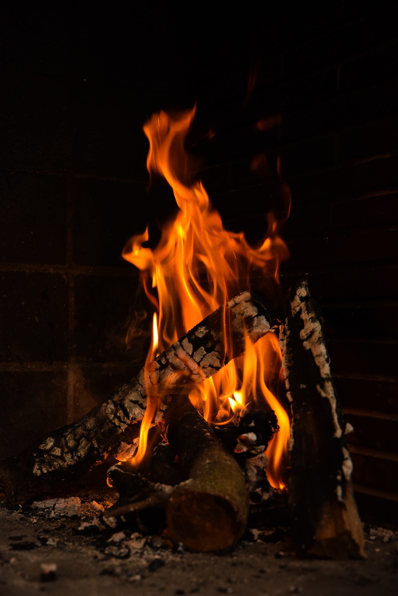 firewood, 2K, orange color, no people, burning, fire - natural phenomenon, motion, wood, campfire, embers, bonfire, close-up, burn, flames, nature, blurred motion