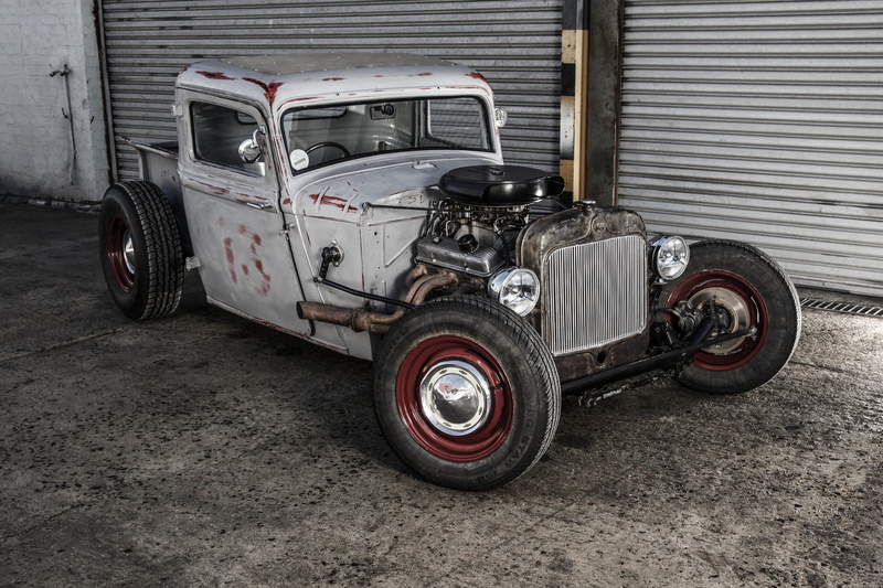 city, custom, abandoned, coupe, silver colored, retro styled, chopped, garage, white, mode of transport, architecture, hot rod, auto repair shop, ford a model