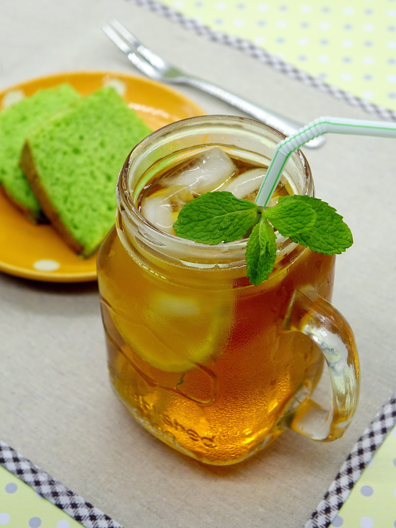 citrus, no people, eating utensil, chilled, beverage, ice, freshness, table setting, healthy eating, liquid, mint leaf - culinary, mint, cake, 4K, straw