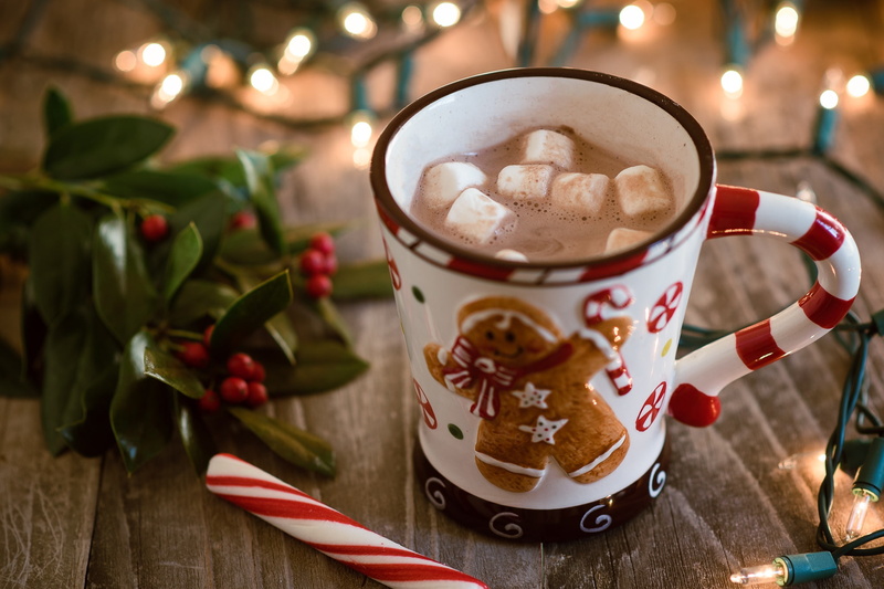 marshmallows, drink, hot chocolate, 1080P, caramel, coffee