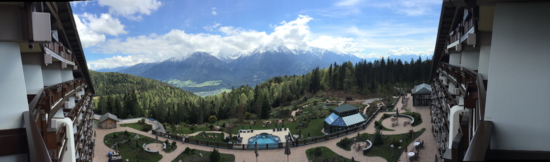 foresight, scenics - nature, snowcapped mountain, pine tree, no people, tranquil scene, beauty in nature, viewpoint, holiday, innsbruck, get set, environment