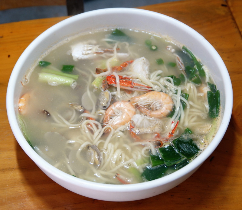 food market, wellbeing, close-up, food and drink, indoors, haemul-kalguksu, still life, serving size, soup, table, bowl, 4K, asian food, japanese food