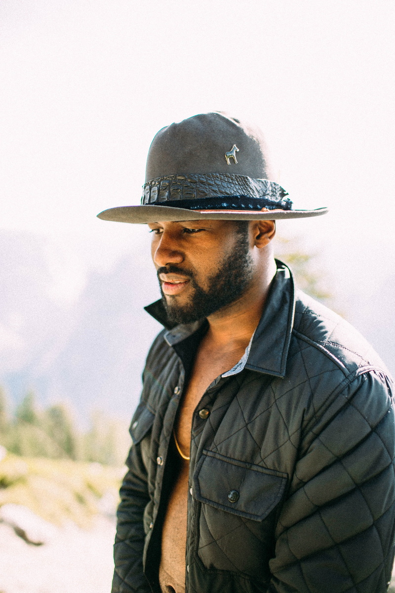 4K, cowboy, mid adult, one person, black, mid adult men, males, hat, buffer, leather, lifestyles, wearing, jacket, man, real people, african american