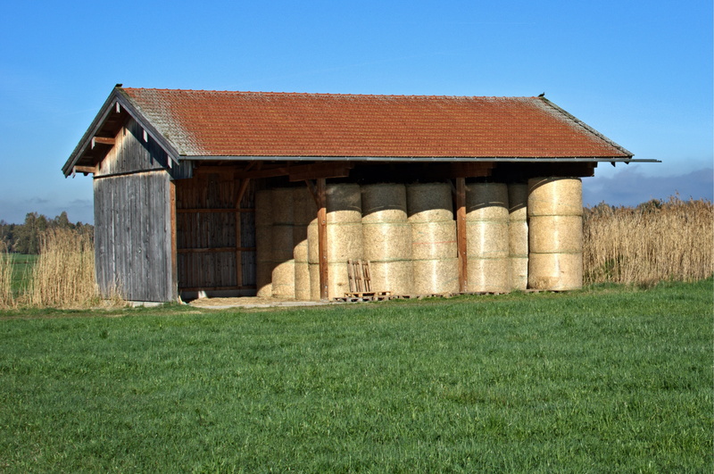nature, field barn, house, outdoors, farm, landscape, architecture, building exterior, agricultural, hut, log cabin, no people, meadow, plant, sky, day