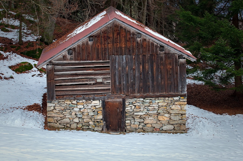 field, rural Scene, Hut, building Exterior, building, tree, wood, Snow, no People, architecture And Buildings, outdoors, stone, beauty in nature, 1080P