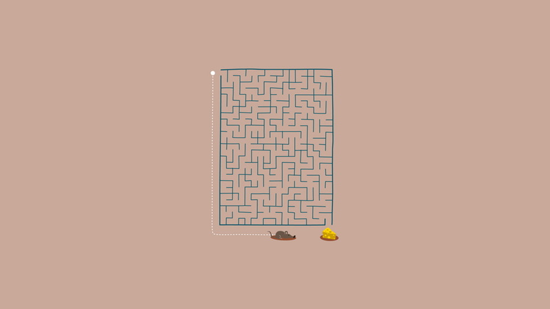 720P, mazes, mice, cheese, humor, minimalism, labyrinth, simple background, animals
