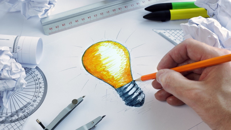 Light Bulb, Idea, Pencil, Artistic, 1080P