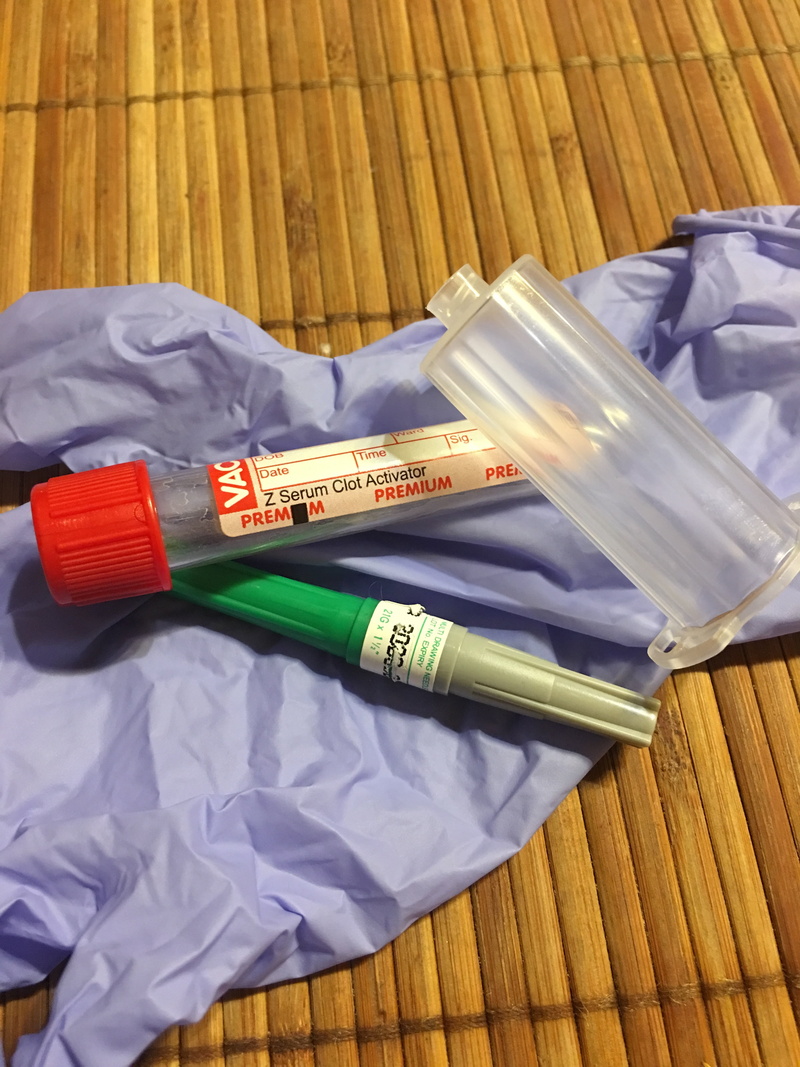 needle, glove, close-up, 4K, textile, paper, diagnostician, blood, diagnostics, still life, download, lab, the test, set, bag, hospital, text, closed system