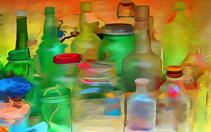 1080P, paintings, bottles, cool, art, jars