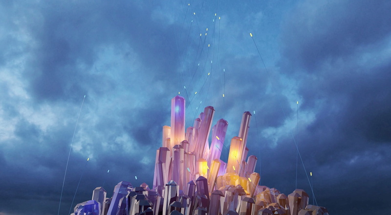 cloud - sky, crystals, nature, celebration, 4d, 1080P, backgrounds, copy space, graphics, landscape, no people, blurred motion, finance, business, cinema