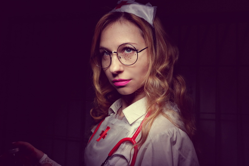 nurse, clinic, glasses, looking at camera, hair, young women, health care, surgeon, disease, diagnostics, experiments on people, psychiatric hospital, doctor