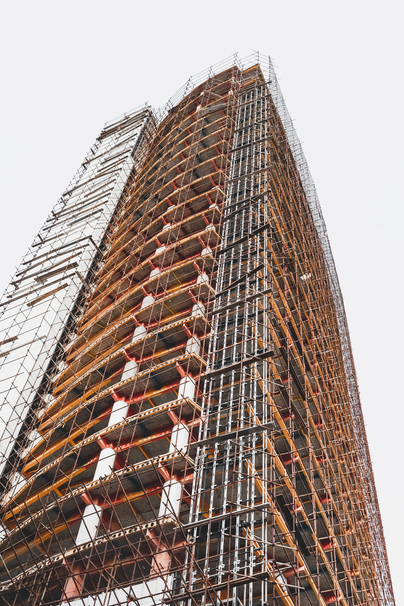 building, construction industry, urban, tower, high rise, human, construction, travel destinations, construction site, city, brick, low, low angle view