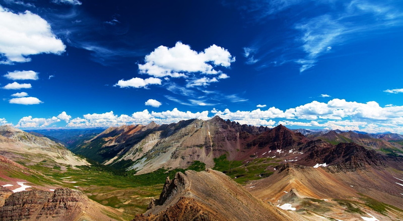 Valley, conundrum, travel, United States, blue, mountain ridge, triangle, Pass, scenics - nature, August, Nature, Landscape, outdoors, land, Scenic, rock