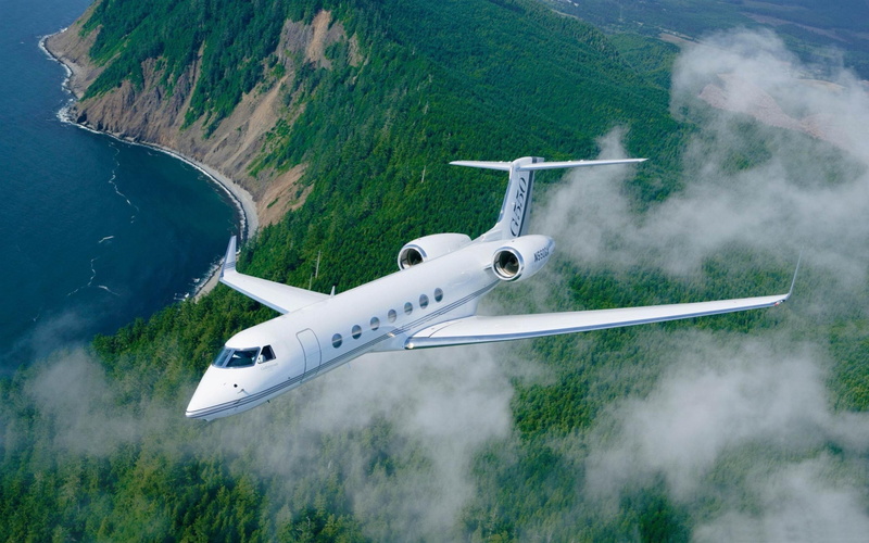 airplane, aviation, desktop, aircraft, g, 2K, gulfstream