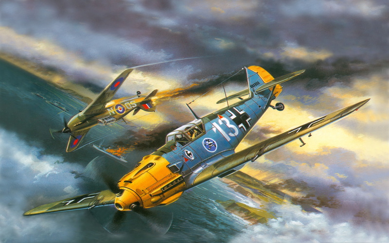 2K, e, bf, airplane, photos, painting, flight, art, aviation