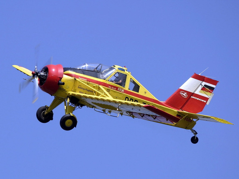 hd, 480P, aircraft, flight, pleasure, Airplane, propeller, fly, art, yelow