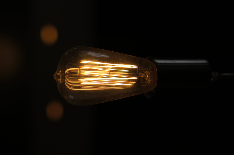 light, electricity, electric lamp, copy space, power supply, 4K, indoors, illuminated, dark, glass - material, focus on foreground, lighting equipment
