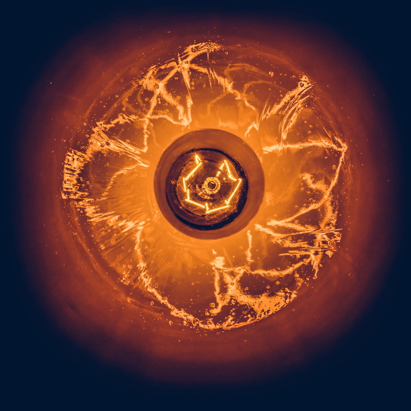 circle, edison, reflection, fire - natural phenomenon, object, black background, orange, electricity, burning, heat, indoors, wave, abstract, no people