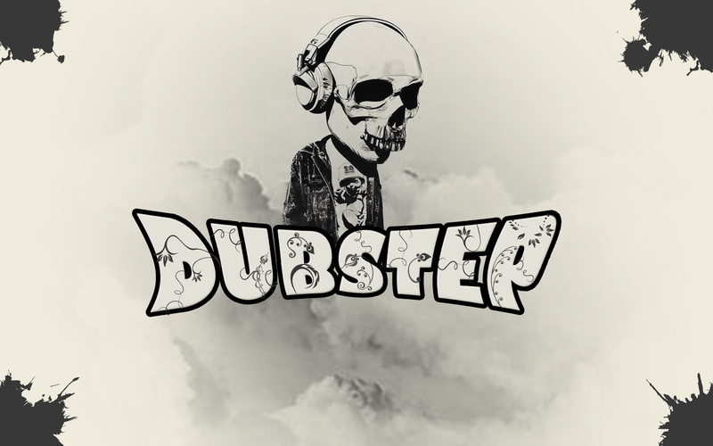 skull, grey, blots, dubstep, 2K, patterns