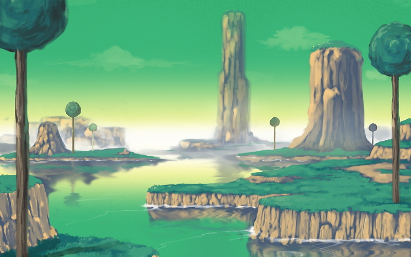 water, 1080P, dragon ball z, transparent, no people, sea, waterfront, glass - material, craft, ship, digital composite, green color, nautical vessel, reflection