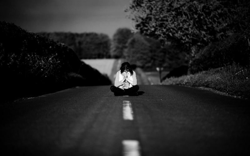 summer, depression - Sadness, black And White, people, outdoors, the way forward, sitting, middle, tree, black Color, lifestyles, casual clothing, grass