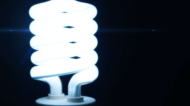 fuel and power generation, environment, night, studio shot, black background, illuminated, electrical equipment, white color, 1080P, energy efficient lightbulb