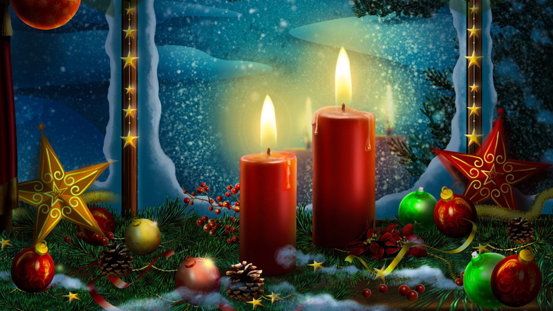 candles, candle, decoration, light, flame, lighter, 1080P, source of illumination
