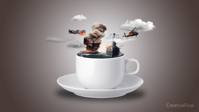 sea, Cup, New, Ship, Helicopter, CreativePixal, War, Plane, Aeroplane, Wallpaeprs, 1080P, Fog