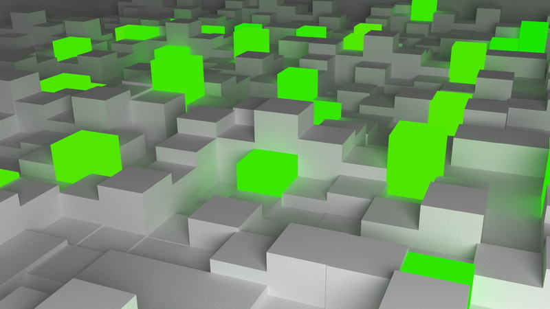 1080P, puzzle, full frame, cube, studio shot, architecture, three dimensional, shape, green color, creativity, arrangement, indoors, repetition, no people