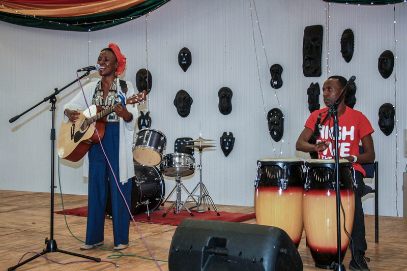 people, sound, standing, zimbabwe, girl, young adult, harare, indoors, drums, musician, playing, men, musical instrument, garage, practicing, guitar, voice