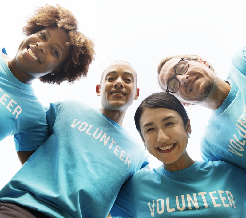 headshot, men, males, teamwork, togetherness, man, organization, group, volunteer, arms around, lifestyles, smiling, charity, young adult, humanity, moral