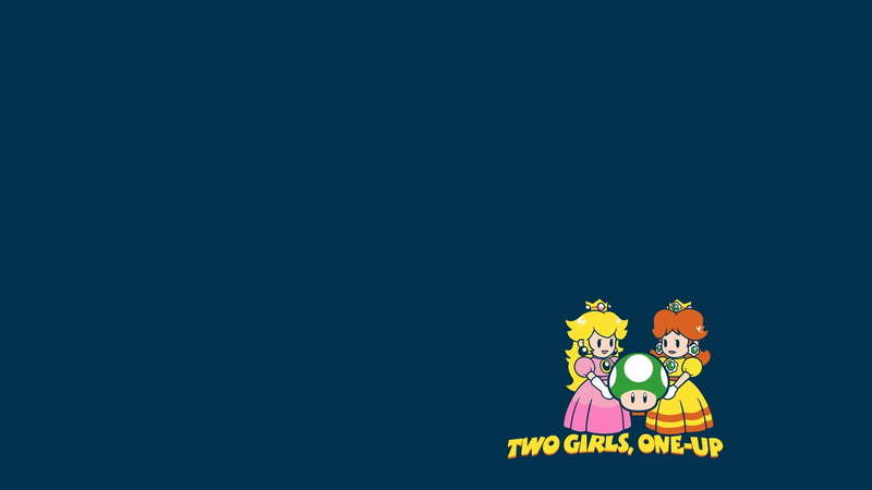 freshness, Super Mario, girls, representation, flower, women, food, minimalism, human representation, 1080P, sky, simple, video games, multi colored, clear sky