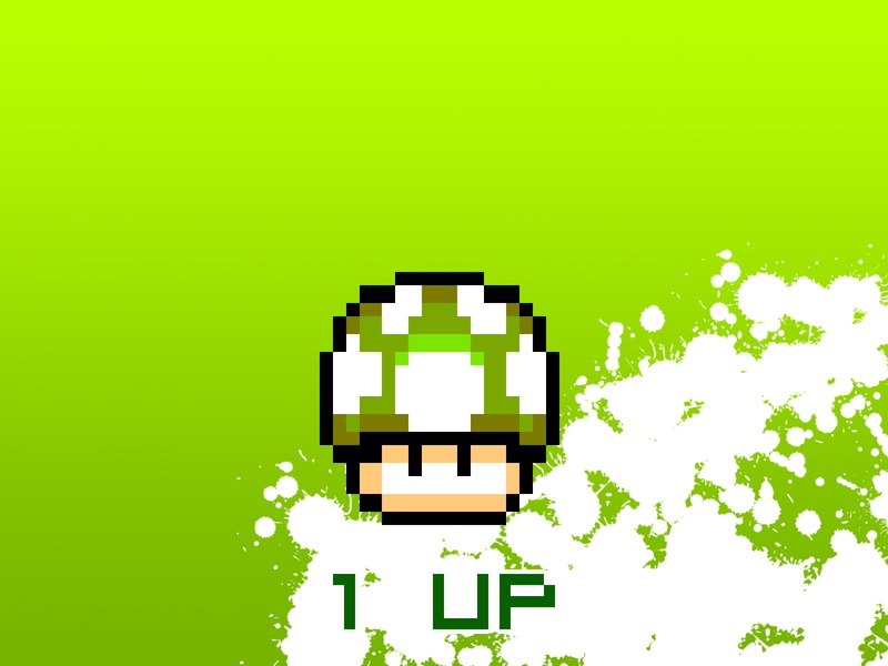 green, mario, mushroom, 8, video games, bit, hd, 1, up, 720P