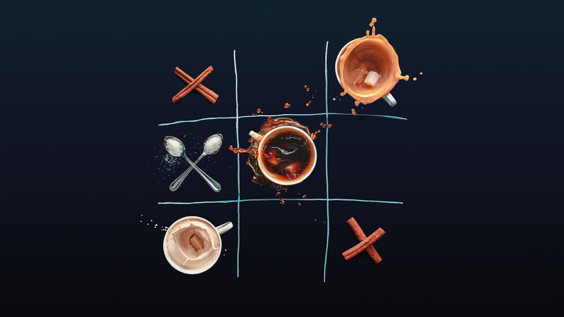 TIC, 1080P, Dina Belenko, coffee, the game, toe, cinnamon, sugar, spoon, Cup