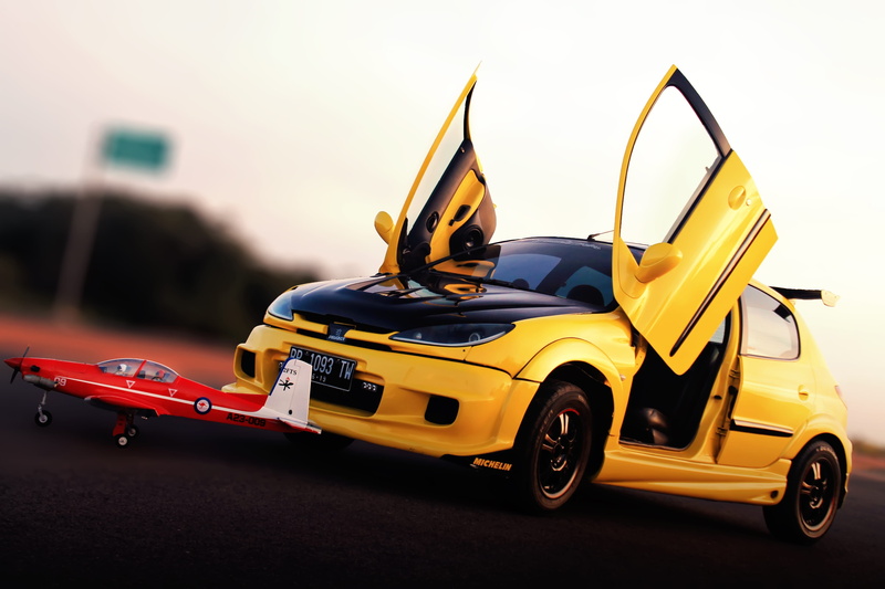 mode of transportation, remote, street, yellow taxi, indonesia, road, model, tac, plane, transportation, controlled, sport, fun, toy car, motor vehicle