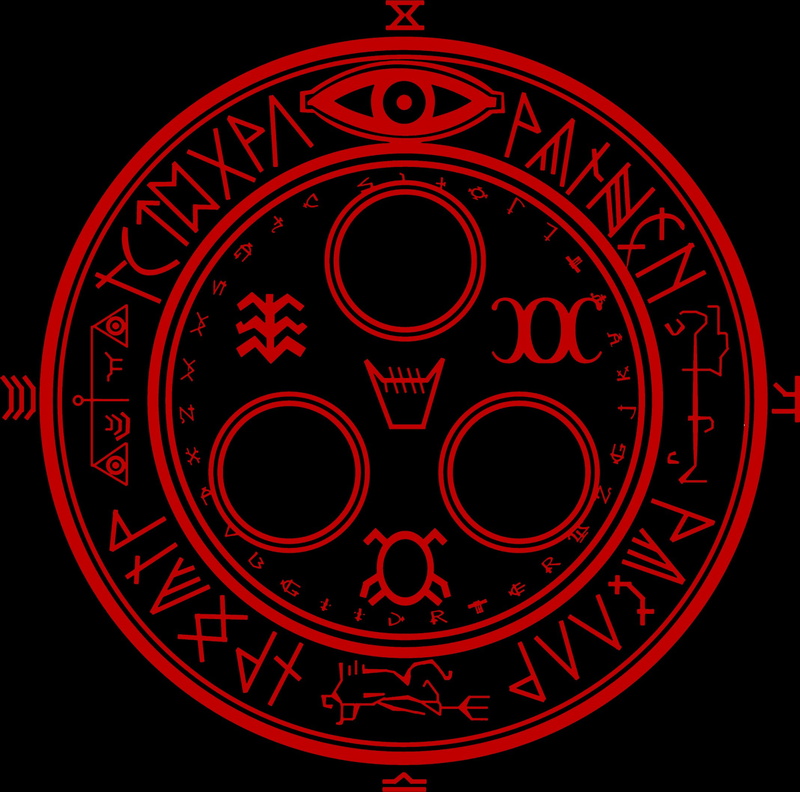 contemplation, abstract, black color, horror, technology, black background, strategy, lighting equipment, three dimensional, red, Satan, Satanic, no people