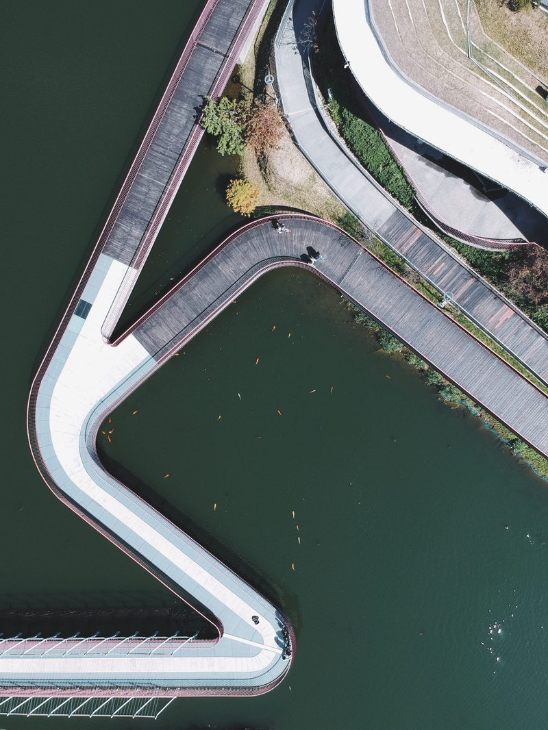 road, scenery, djispark, travel, concrete, building exterior, nature, xitun district, taiwan, aerial, ocean, connection, land, multiple lane highway, high angle view