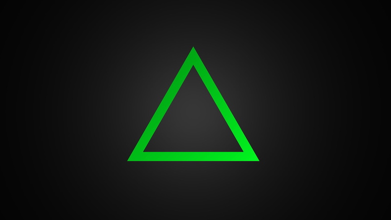 triangle shape, lighting equipment, green color, warning symbol, light - natural phenomenon, green, 1080P, arrow symbol, black color, sign, close-up, neon