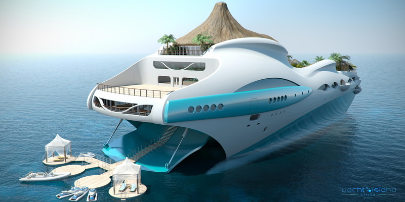 Futuristic, Yacht island, superyacht, the project, the yacht-island, gesign, tip 1, 2K