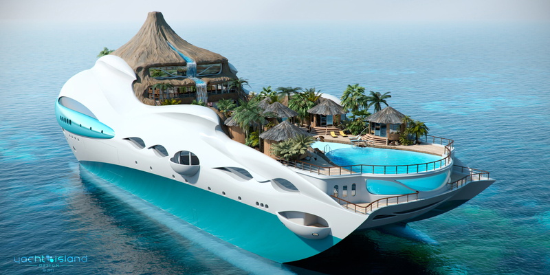 outdoors, Yacht island, tranquility, turquoise colored, blue, high angle view, horizon over water, luxury, land, gesign, mode of transportation, the yacht-island